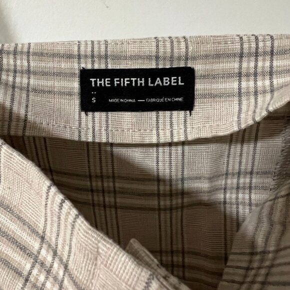 The Fifth Label Violet Check Dress in Sand - Picture 5 of 6